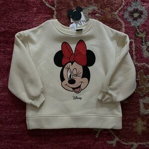 Zara gorgeous NWT rhinestone encrusted Minnie sweatshirt